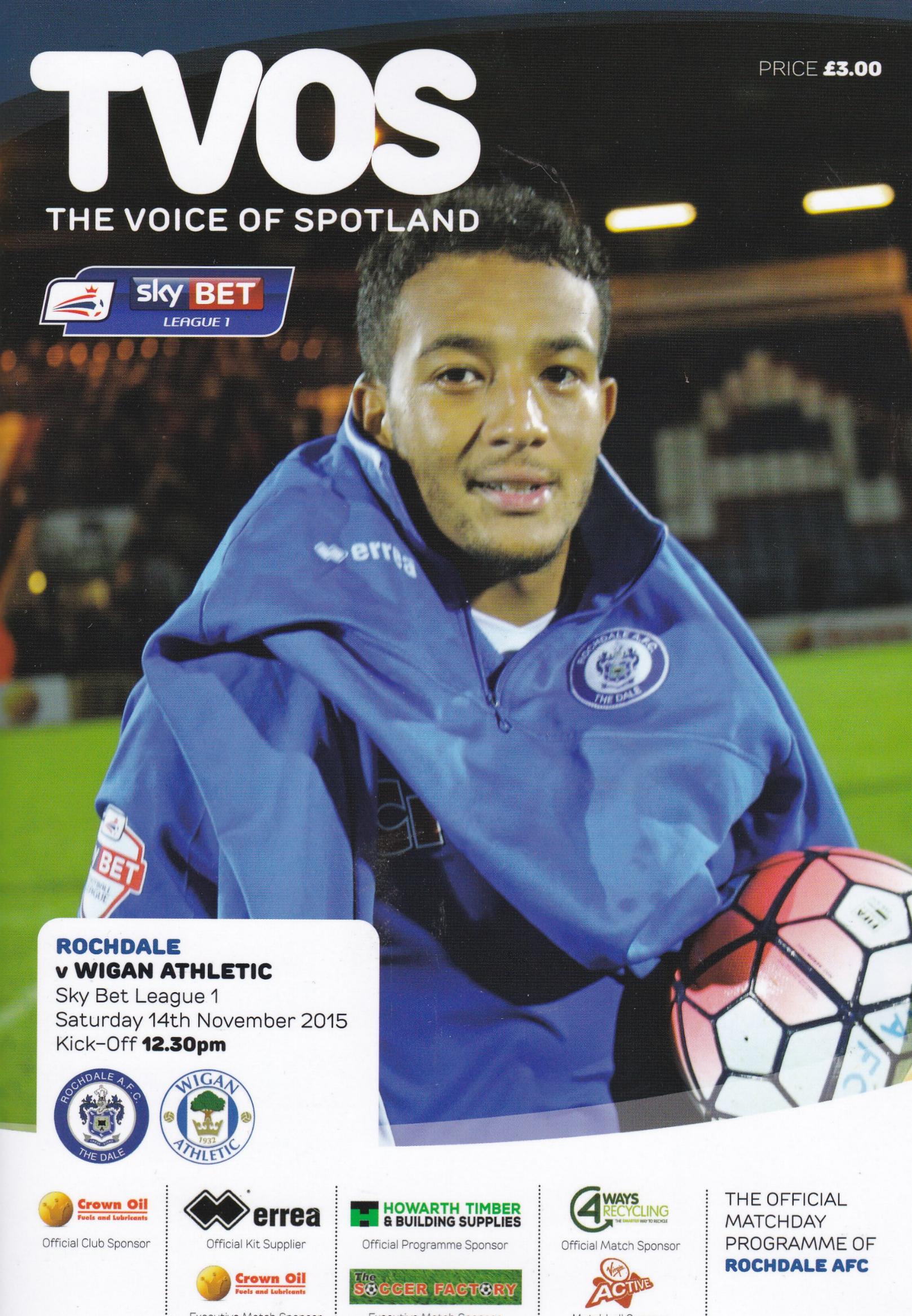 ROCHDALE v WIGAN ATHLETIC 2015/16